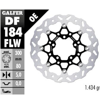 disco freno delantero flotante wave galfer df184flw 300x5 mm kawasaki versys er 6 z