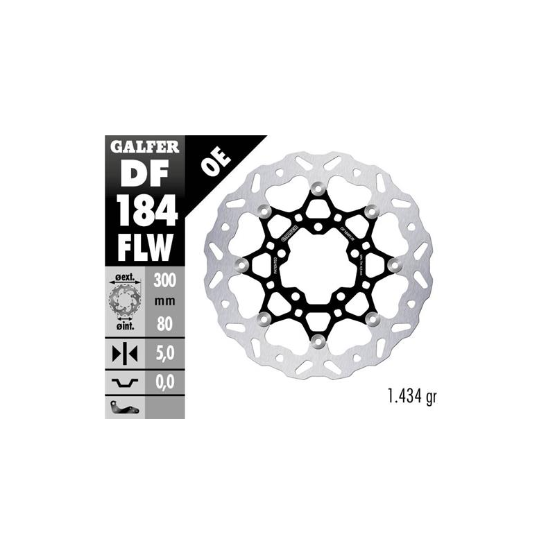 disco freno delantero flotante wave galfer df184flw 300x5 mm kawasaki versys er 6 z