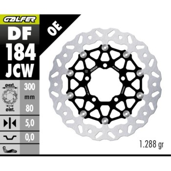 disco freno delantero wave floatech galfer df184jcw