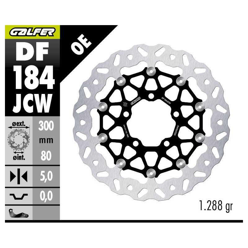 disco freno delantero wave floatech galfer df184jcw