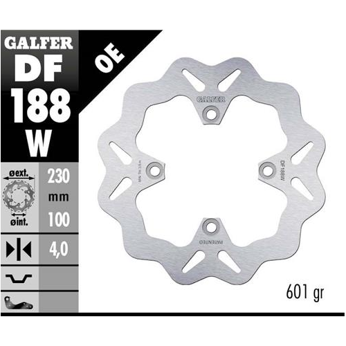 disco freno moto galfer wave fijo 230x4mm df188w