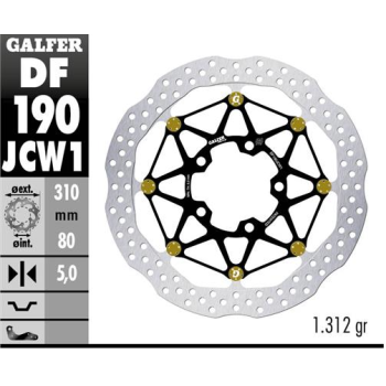 disco freno moto galfer wave flotante df190jcw1g03