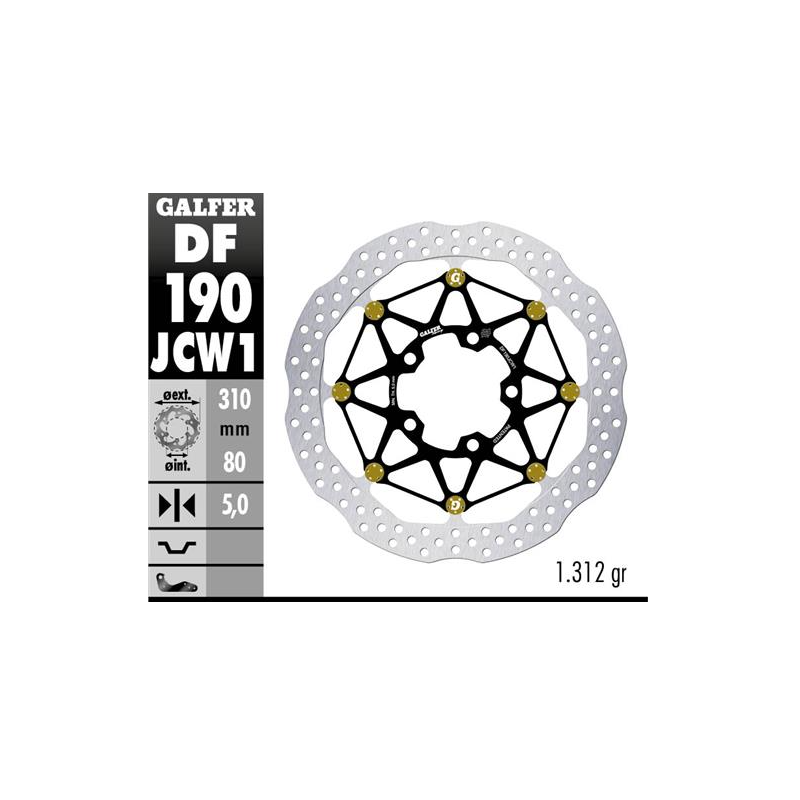 disco freno moto galfer wave flotante df190jcw1g03