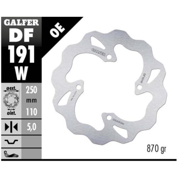 disco freno moto galfer wave fijo 250x5mm df191w