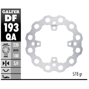 disco freno moto fijo galfer qubic 220x5mm df193qa