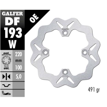 disco freno moto galfer wave fijo 220x4mm df193w