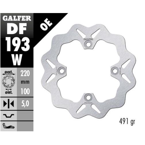 disco freno moto galfer wave fijo 220x4mm df193w
