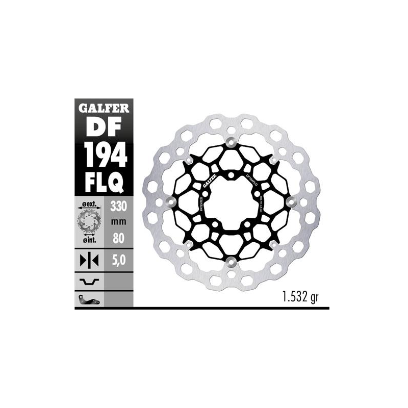 disco freno moto flotante galfer qubic 330x5mm df1