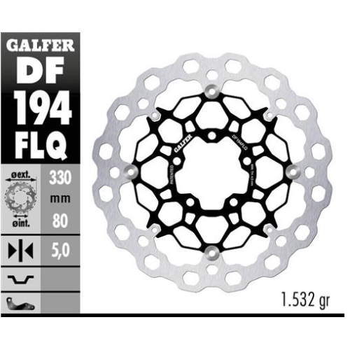 disco freno moto flotante galfer qubic 330x5mm df1
