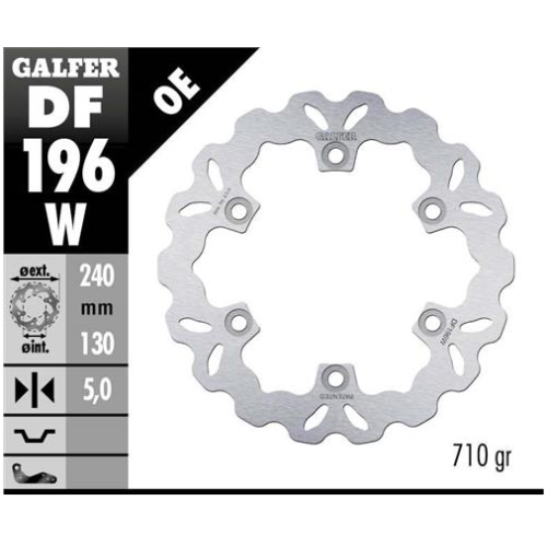 disco freno moto galfer wave fijo 240x5mm df196w
