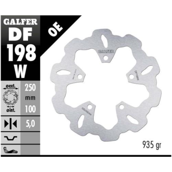 disco freno moto galfer wave fijo 250x5mm df198w
