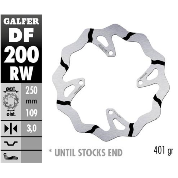 disco freno moto galder wave fijo 250x3mm df200rw