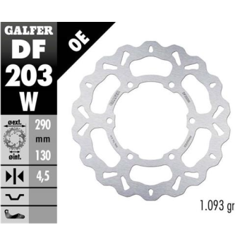 disco freno moto galfer wave fijo 290x4 5mm df203w