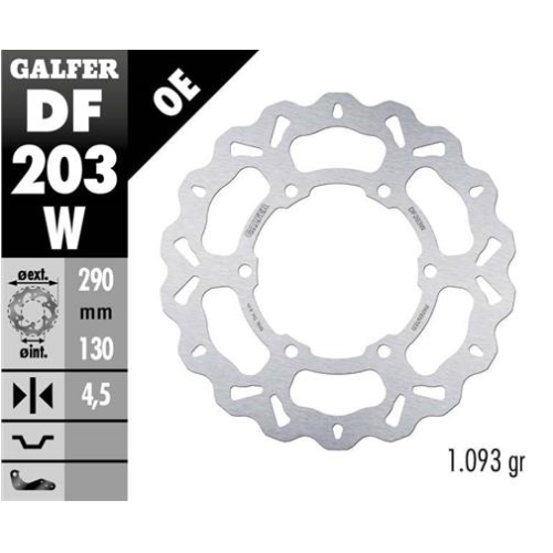 disco freno moto galfer wave fijo 290x4 5mm df203w