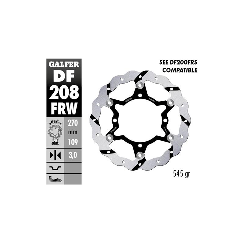 disco freno moto flotante galfer wave 270x3mm df20
