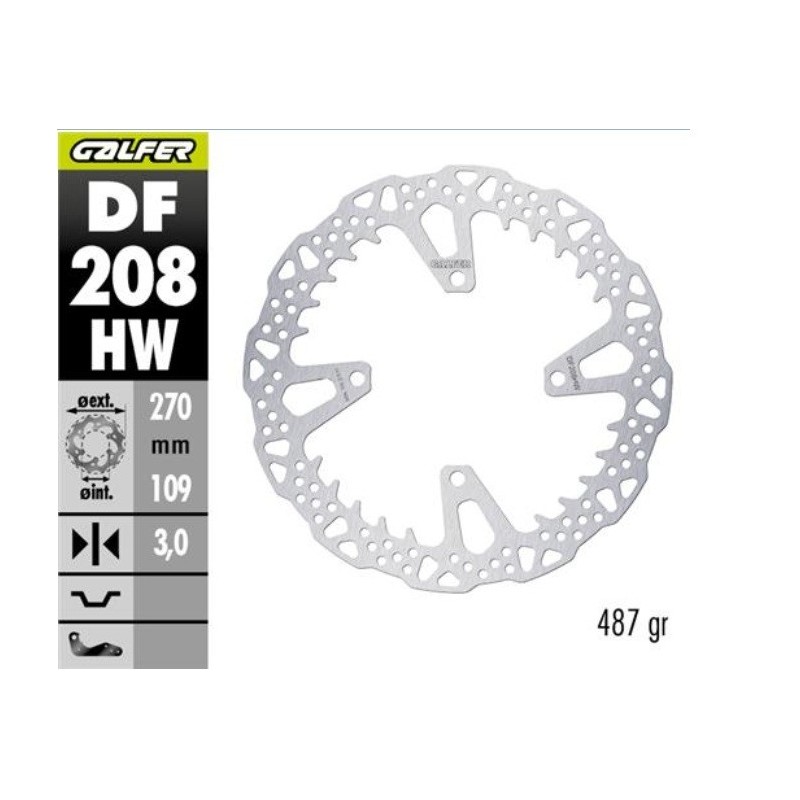 disco de freno delantero kawa kx 250 450 galfer