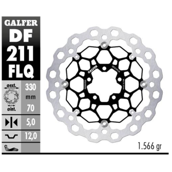 disco freno moto flotante galfer qubic 330x5mm df2
