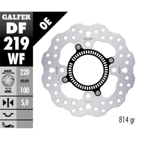 disco de freno trasero kawasaki zx 4r my23 galfer