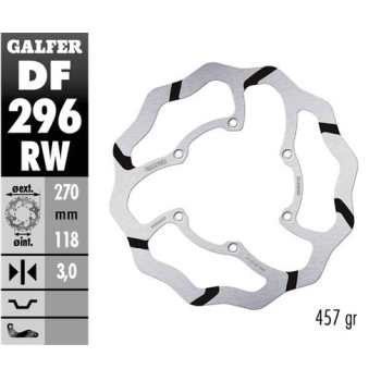 disco freno moto galder wave fijo 270x3mm df296rw