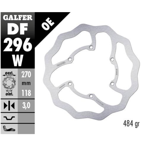 disco freno moto galfer wave fijo 270x3mm df296w