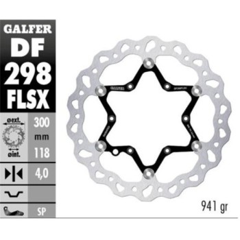 disco de freno delantero flotante yamaha yz df298f