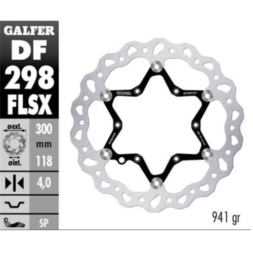 disco de freno delantero flotante yamaha yz df298f