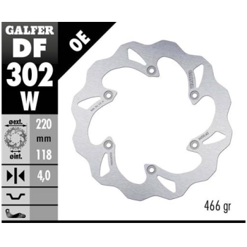disco freno moto galfer wave fijo 220x4mm df302w