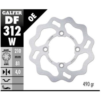 disco freno moto galfer wave fijo 210x4mm df312w