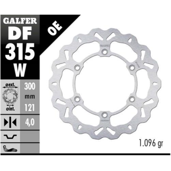 disco freno moto galfer wave fijo 300x4mm df315w