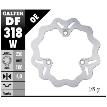 disco freno moto galfer wave fijo 220x4mm df318w