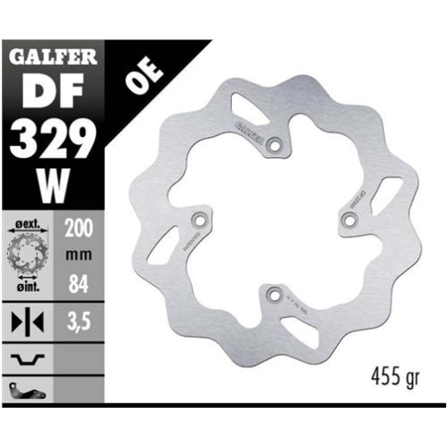 disco freno moto galfer wave fijo 200x3 5mm df329w