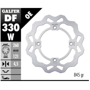 disco freno moto galfer wave fijo 260x4 5mm df330w