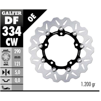 disco freno moto galfer wave flotante completo df