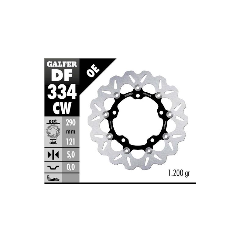 disco freno moto galfer wave flotante completo df