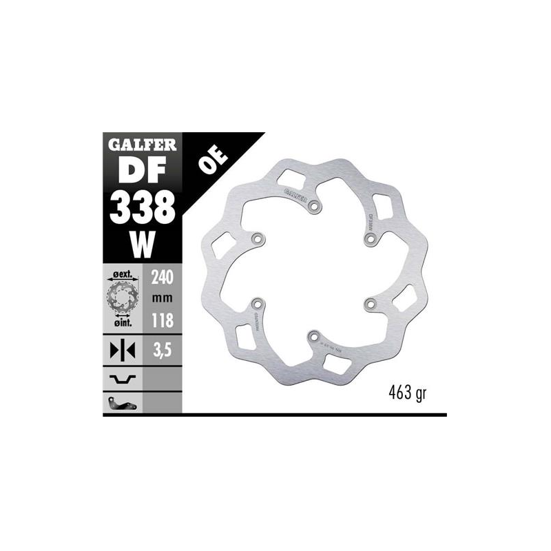 disco freno moto galfer wave fijo 240x3 5mm df338w