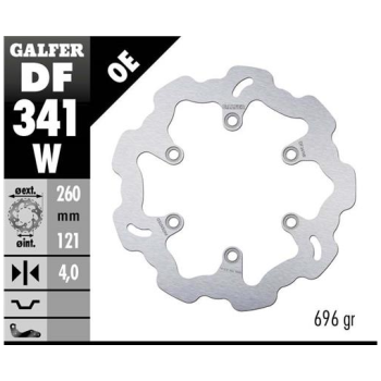 disco freno moto galfer wave fijo 260x4mm df341w