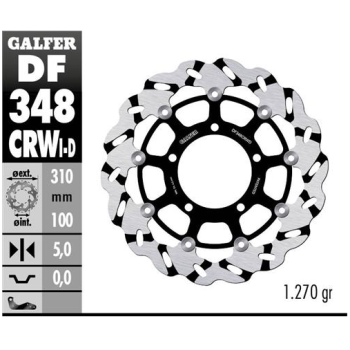 disco freno moto flotante galfer wave df348crwd