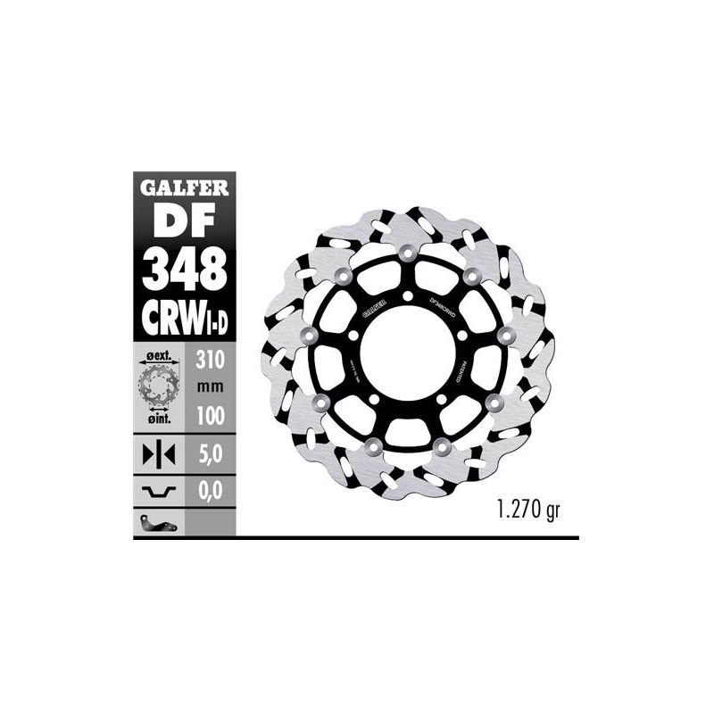 disco freno moto flotante galfer wave df348crwd