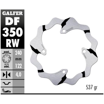 disco freno moto galder wave fijo 240x4mm df350rw