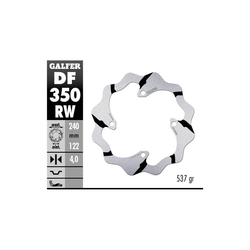 disco freno moto galder wave fijo 240x4mm df350rw