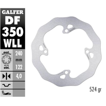 disco freno moto galder wave fijo solido df350wll