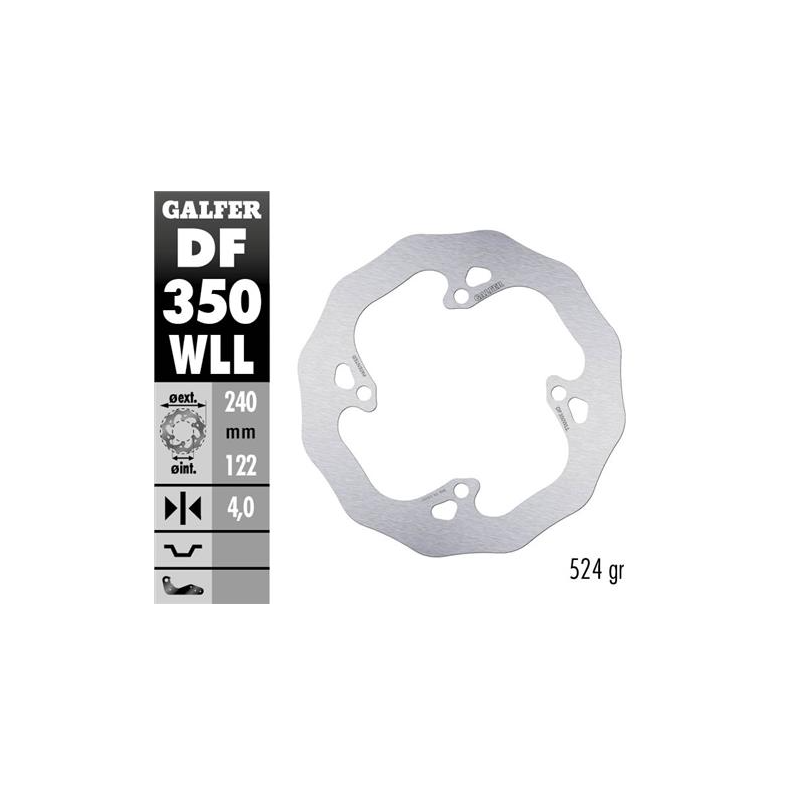 disco freno moto galder wave fijo solido df350wll