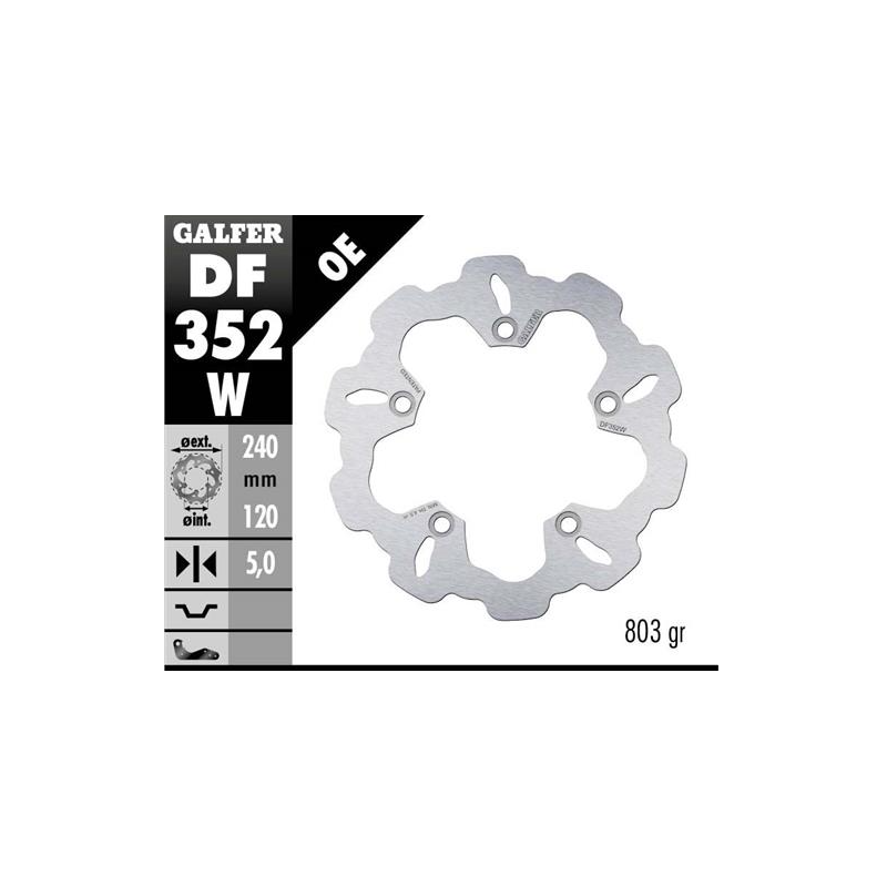 disco freno moto galfer wave fijo 240x5mm df352w
