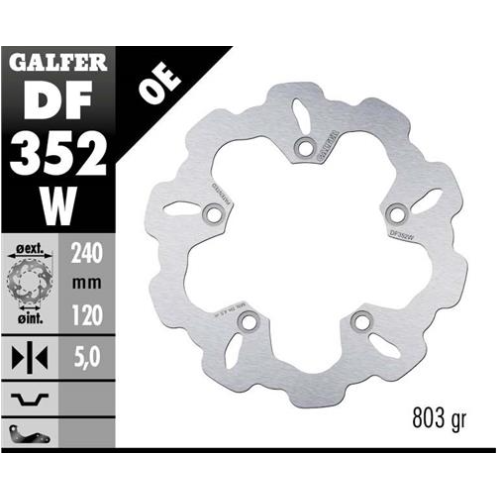 disco freno moto galfer wave fijo 240x5mm df352w