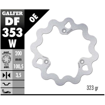 disco freno moto galfer wave fijo 200x3 5mm df353w