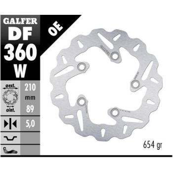 disco freno moto galfer wave fijo 210x5mm df360w