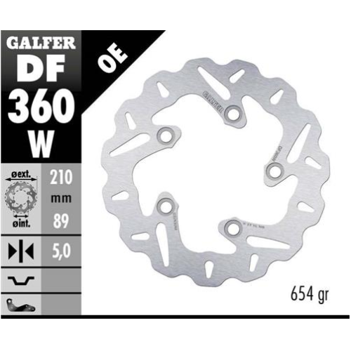 disco freno moto galfer wave fijo 210x5mm df360w