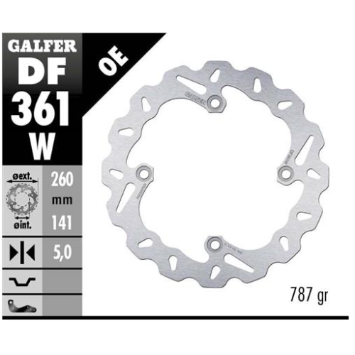 disco freno moto galfer wave fijo 260x5mm df361w