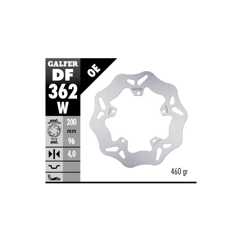 disco freno moto galfer wave fijo 200x4mm df362w