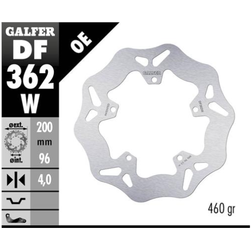 disco freno moto galfer wave fijo 200x4mm df362w